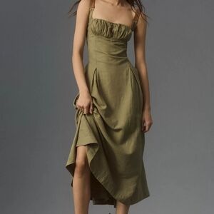 Anthropologie Olive High Low Dress